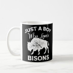 Buffalo nur ein Junge, der Bisons Liebe Kaffeetasse
