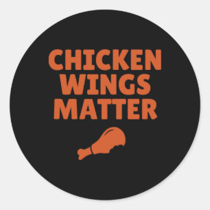 Buffalo Ny Chicken Wings Problem Zitat Runder Aufkleber