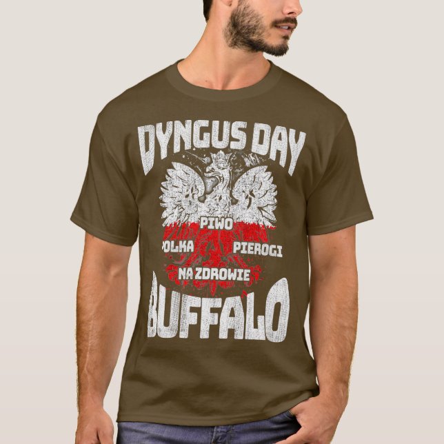 Buffalo NY Dyngus Day Piwo Pierogi Polka Music T-Shirt (Vorderseite)