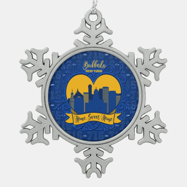 Buffalo, NY Snowflake Ornament (Vorderseite)