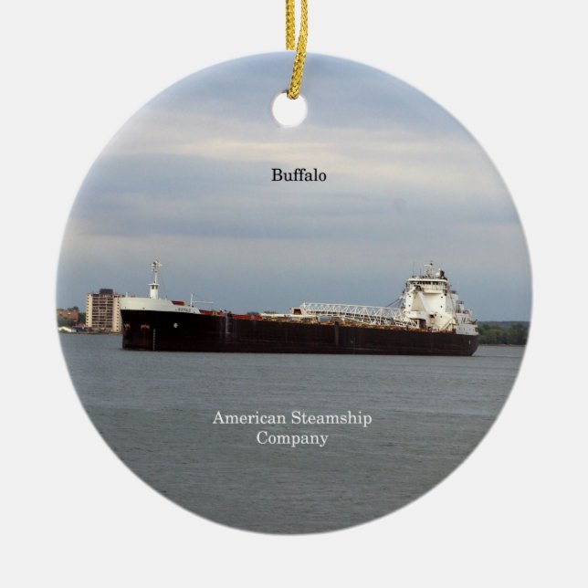 Buffalo-Ornament Keramikornament (Vorne)