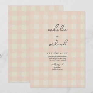 Buffalo-Partei für Kariertes Engagement Einladung