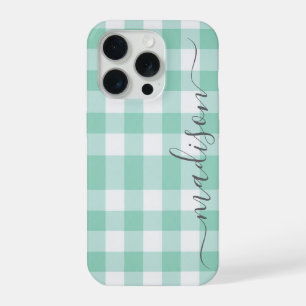 Buffalo Plaid Karo Kalligrafie iPhone-Hülle iPhone 15 Pro Hülle