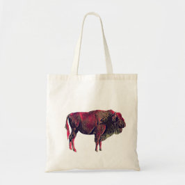 Buffalo Portrait Design für Bison oder Weiße Tiere Tragetasche