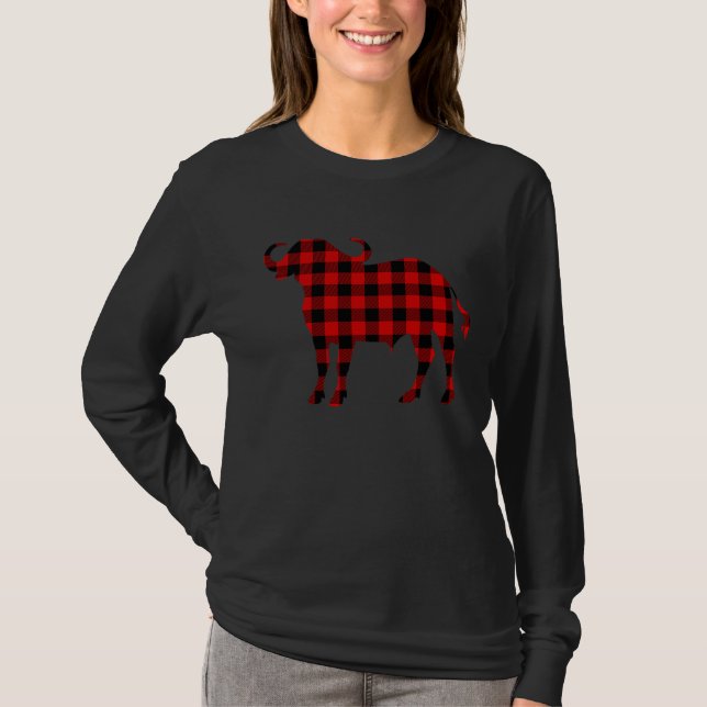 Buffalo Red Buffalo Plaid Tamaraw Matching Family  T-Shirt (Vorderseite)