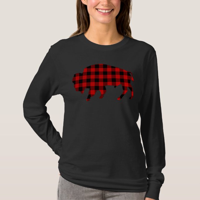 Buffalo Red Buffalo Plaid Tamaraw Matching Family  T-Shirt (Vorderseite)
