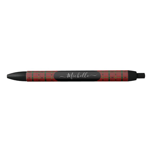 Buffalo Red Kariert Medium Gift Kugelschreiber (Vorderseite)