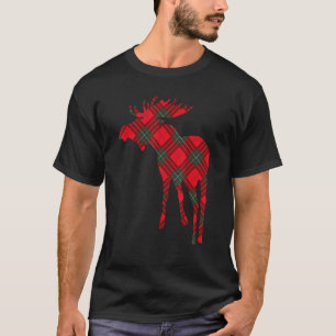Buffalo Red Kariert Rehe Rentier Matching Family c T-Shirt