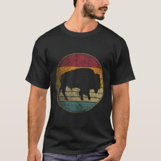 Buffalo Retro Bison Animal Lover Men Wo T-Shirt