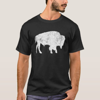 Buffalo Retro Bison Animal Lover Men Wo T-Shirt