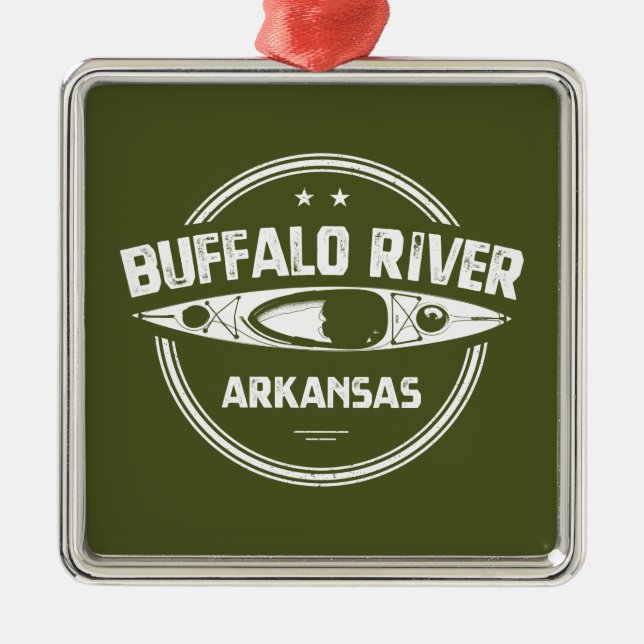 Buffalo River, Arkansas Ornament Aus Metall (Vorne)