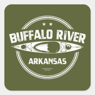 Buffalo River, Arkansas Quadratischer Aufkleber
