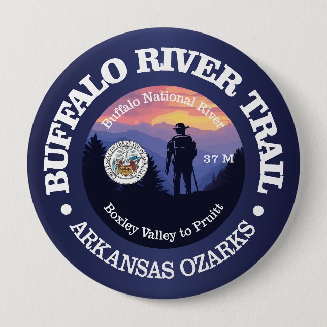 Buffalo River Trail (rd2) Button (Vorderseite)
