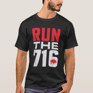 Buffalo Runner Führen Sie das 716 Buffalo NY T Shi T-Shirt