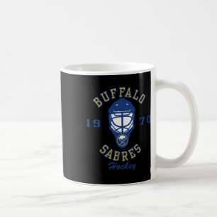 Buffalo Sabres Hockeymaske Grau Nhl Offiziell Lize Kaffeetasse