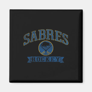 Buffalo Sabres Vintage-Hockey Weiß NHL Offiziell l Magnet