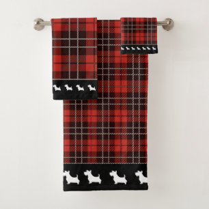 Buffalo Scottish Tartan Kariert Checkered Badhandtuch Set