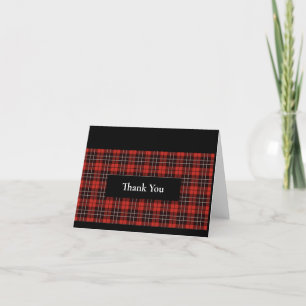 Buffalo Scottish Tartan Kariert Checkered Dankeskarte