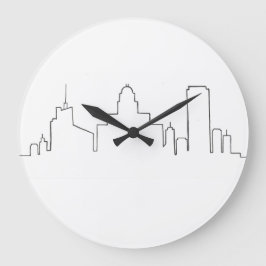 Buffalo Skyline Circular Clock Große Wanduhr