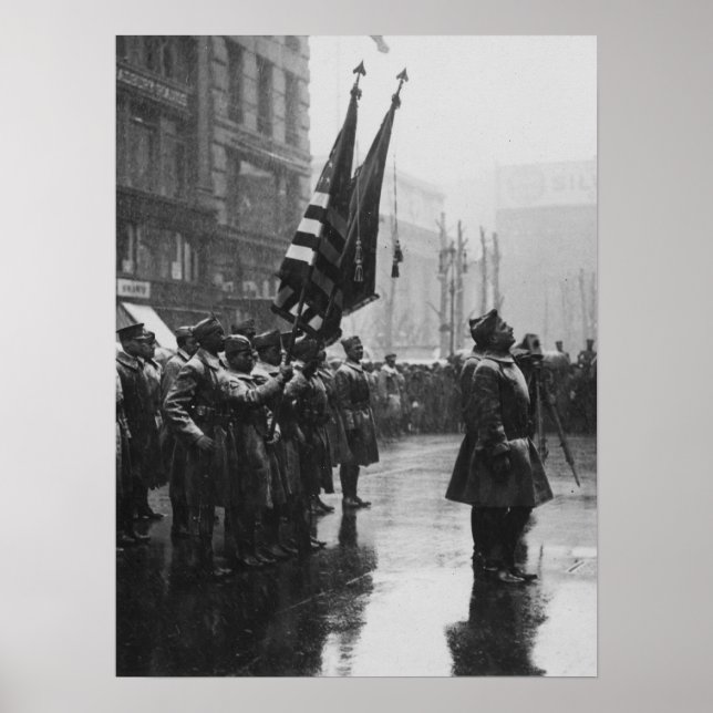 "Buffalo"-Soldaten kehren Farben zurück - 1919 Poster (Vorne)
