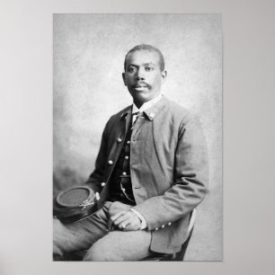 Buffalo Soldier in Uniform - Circa 1884 Poster