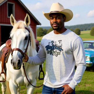 Buffalo Soldiers T-Shirt Design Blau Grau