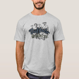 Buffalo Soldiers Tshirt Design Blue Gray