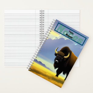 Buffalo Spiralnotizbuch Notizbuch