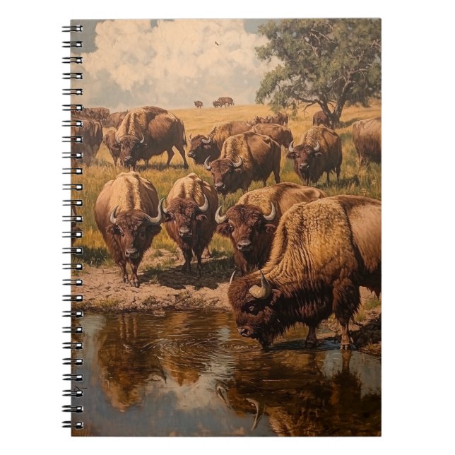 Buffalo Spirit: Stärke in Einheit Notizblock (Vorderseite)