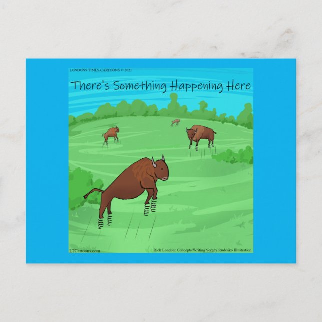 Buffalo Springfield Funny Rick London Postkarte (Vorderseite)