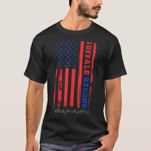 Buffalo Strong Beten für Buffalo US Flag Graphic T-Shirt