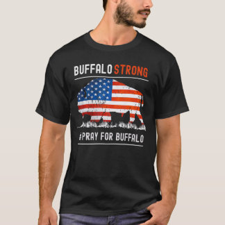 Buffalo Strong Gebet für Buffalo American Flag T-Shirt
