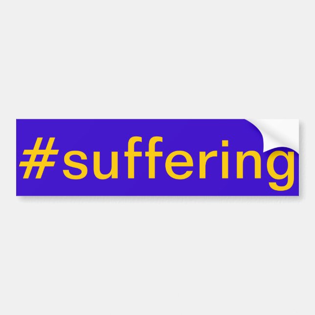 Buffalo #Suffering Autoaufkleber (Vorne)