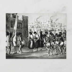 Buffalo Tanz in Pueblo de Zuni Postkarte