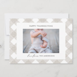 Buffalo tartan modern natürlich 1 Foto Erntedank Feiertagskarte