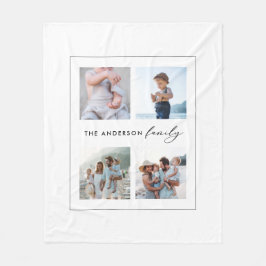 Buffalo tartan modern natürlich 4 Foto Weihnachtsf Fleecedecke