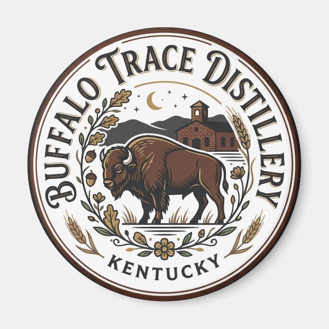 Buffalo Trace Destillerie Kentucky Magnet (Vorne)