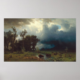 Buffalo Trail - Albert Bierstadt Kunstgewerbe Poster