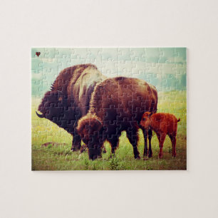 Buffalo und Kalb Oklahoma Puzzle