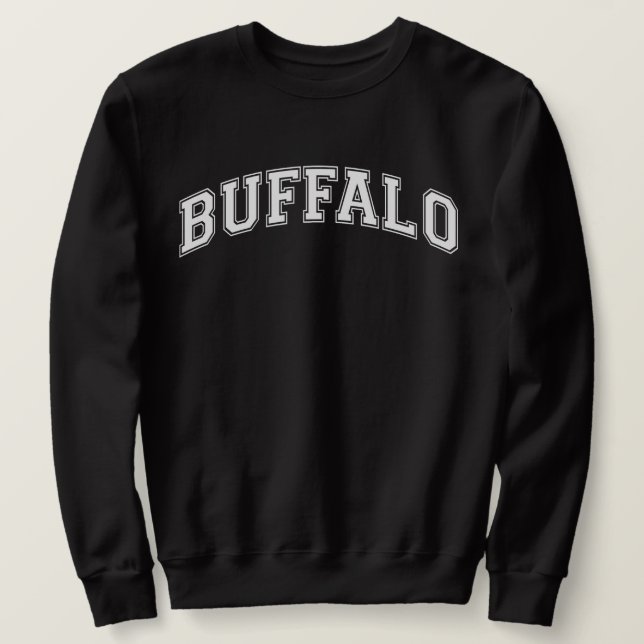 BUFFALO University Style Sweater America Uni Sweatshirt (Design vorne)
