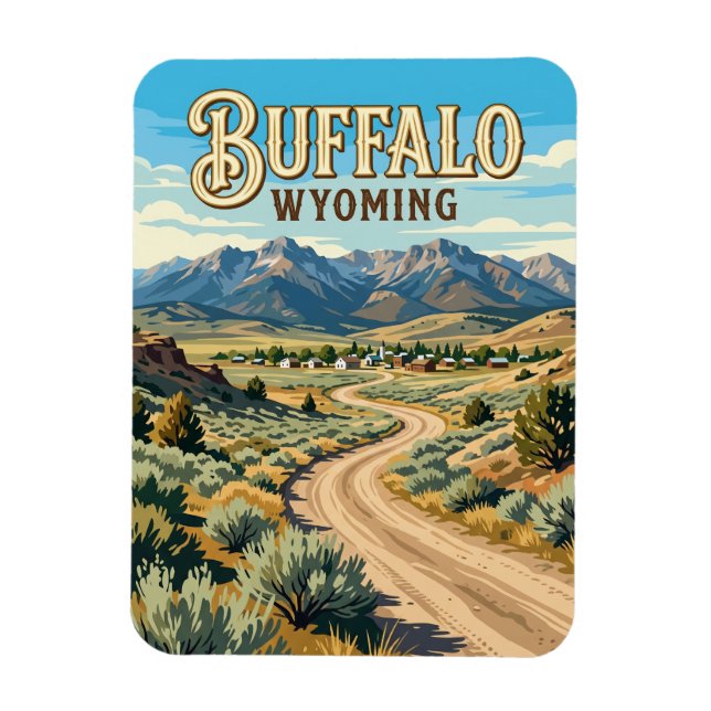 Buffalo USA Magnet (Vertikal)