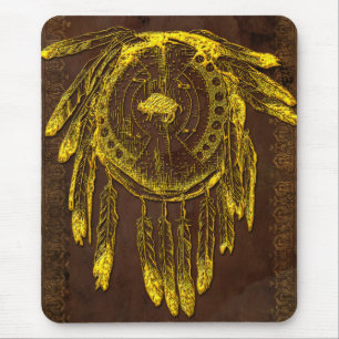 Buffalo versteckt Schild 1 Mousepads Optionen