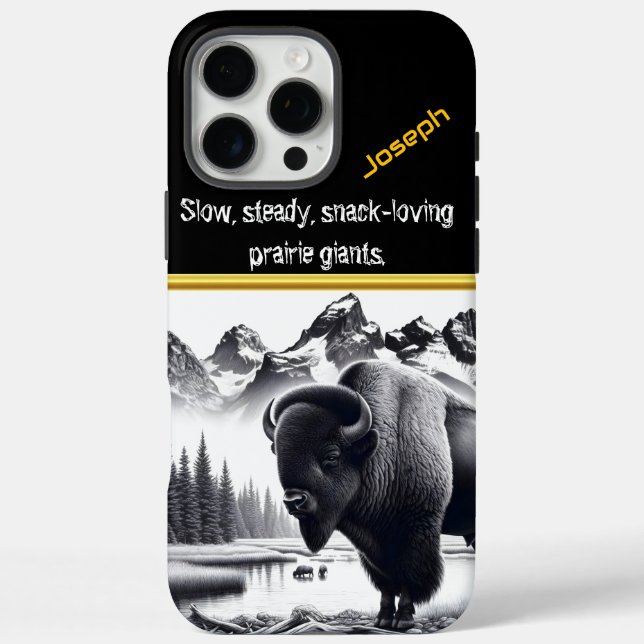 Buffalo von Serene Mountain Waters Case-Mate iPhone Hülle (Rückseite)