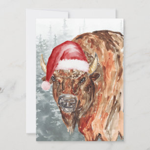 Buffalo Weihnachtsmann Feiertagskarte