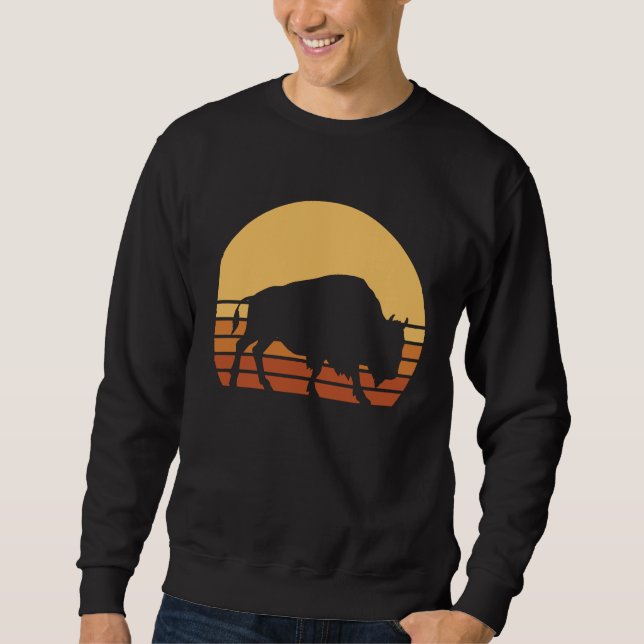 Buffalo Whisperer Fluffy Cows Native American Biso Sweatshirt (Vorderseite)