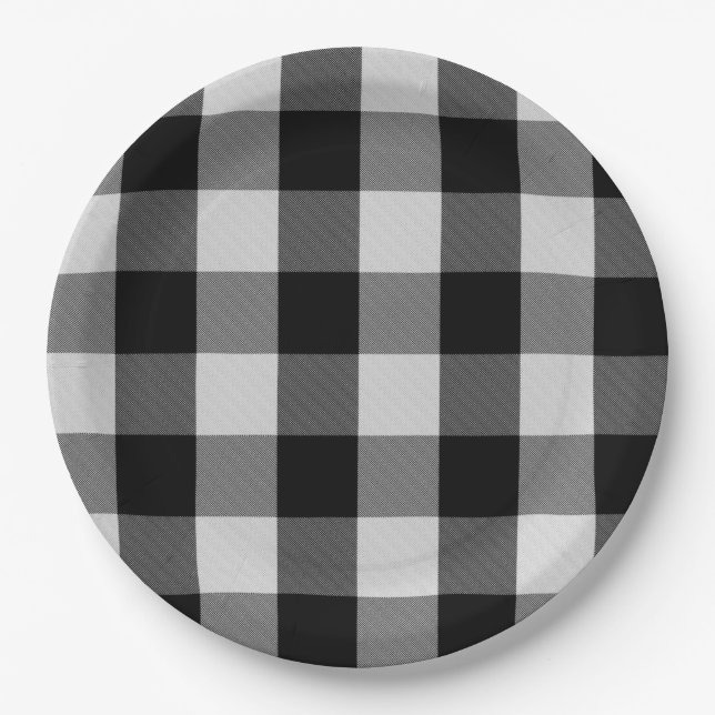 Buffalo White Pappteller (Vorderseite)