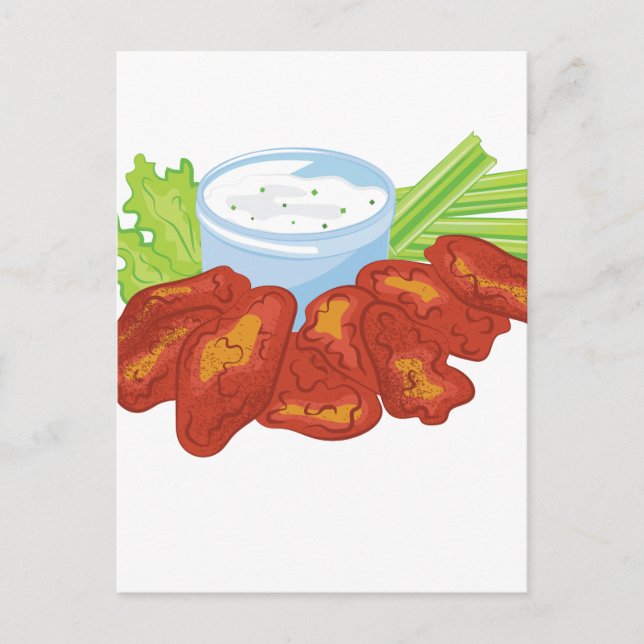 Buffalo Wings Postkarte (Vorderseite)