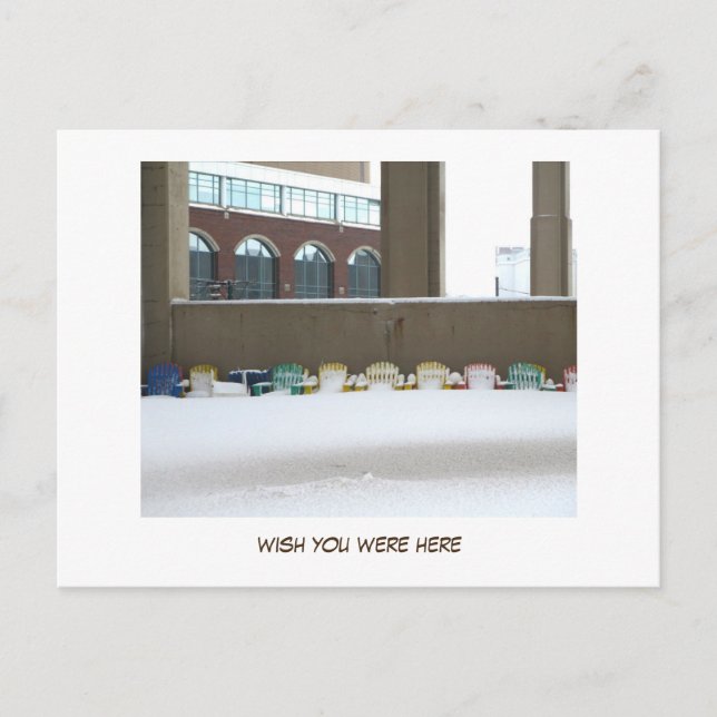 Buffalo Winters (wünschst du wärst hier) Postkarte (Vorderseite)
