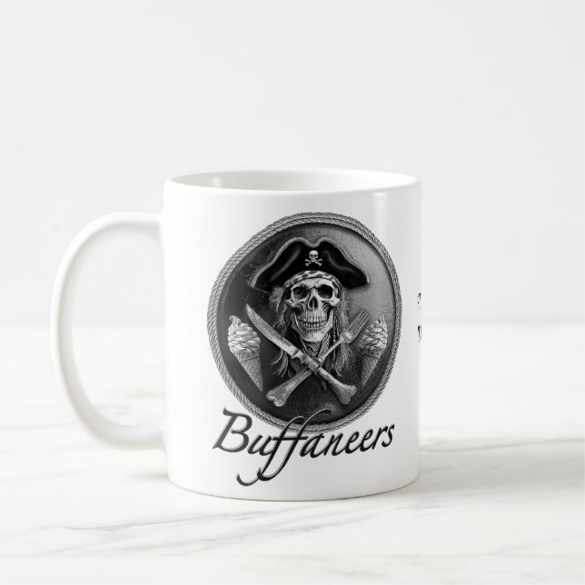 Buffaneers Pirate "Bring mich zu deinem Lido" Kaffeetasse (Links)