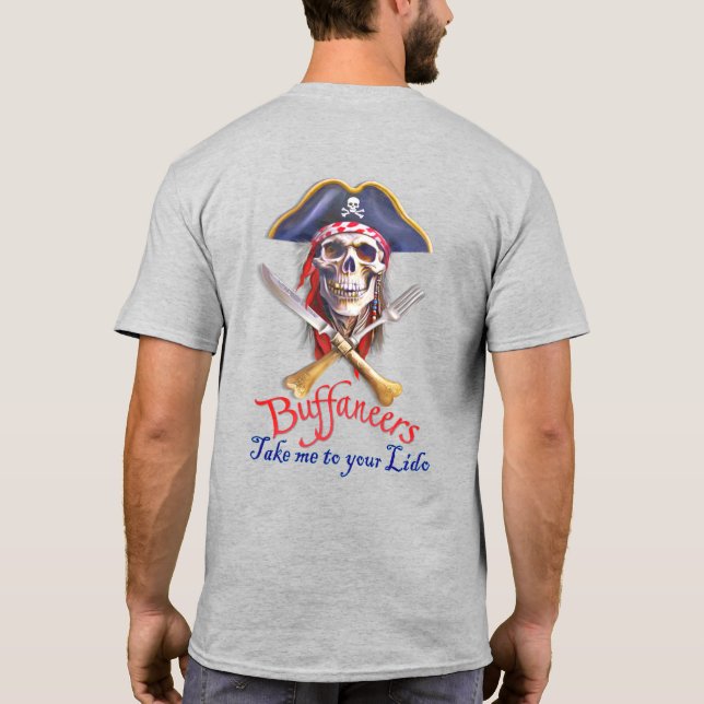 Buffaneers Pirate "Bring mich zu deinem Lido" T-Shirt (Rückseite)
